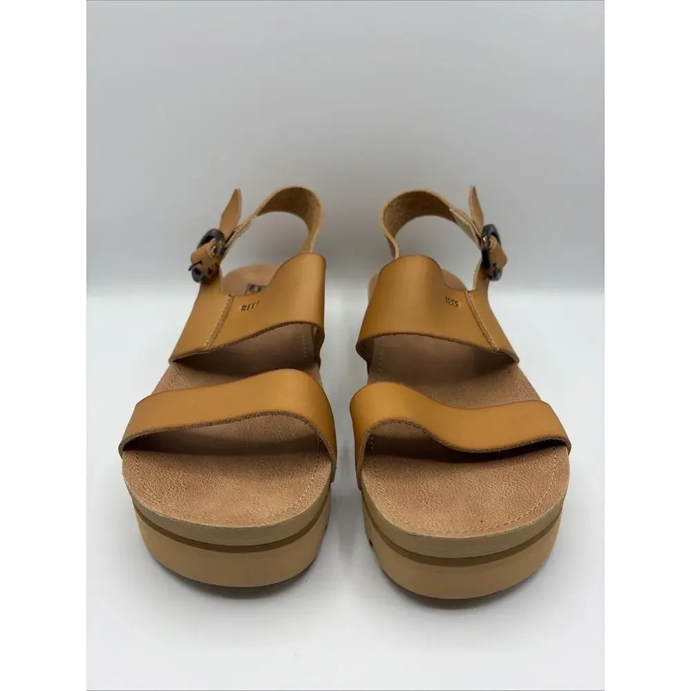 Reef Vista HI Buckle Women's Arch Support Sandals Color Natural CI9065 Sz 8.5